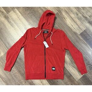UGG Forster Full Zip Hoodie (Men’s LARGE, Style: 1133411) Samba Red NWT NEW!